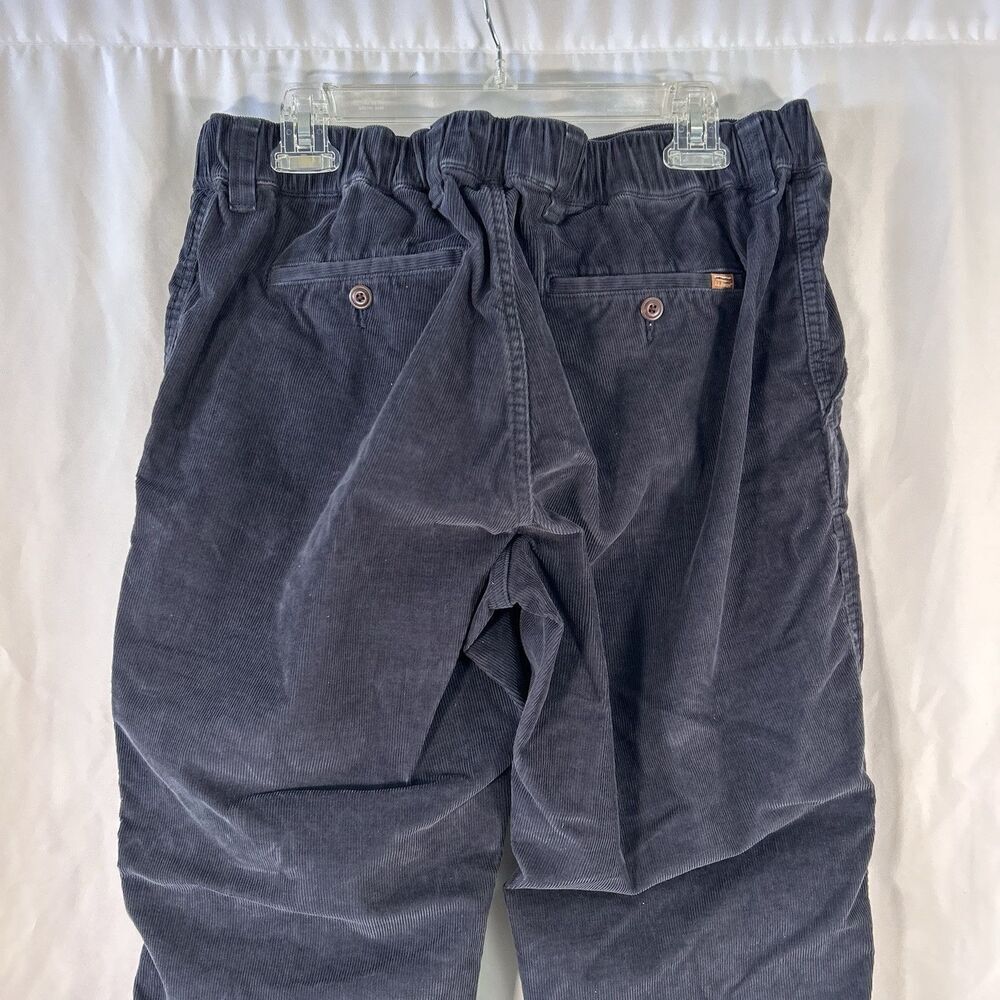 LL Bean Corduroy Pants Men 28 Blue Drawstring Beanflex Standard Fit Cotton Blend - Picture 6 of 11